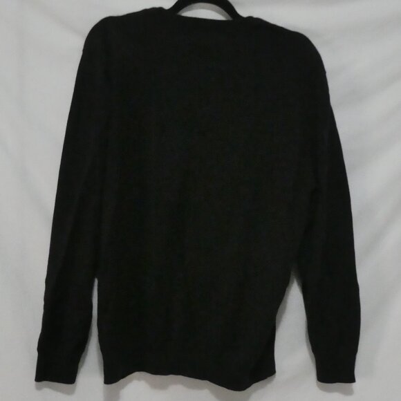 OLD NAVY | XXL | Solid Black Long Sleeve Crewneck Cotton Sweater - Picture 2 of 14